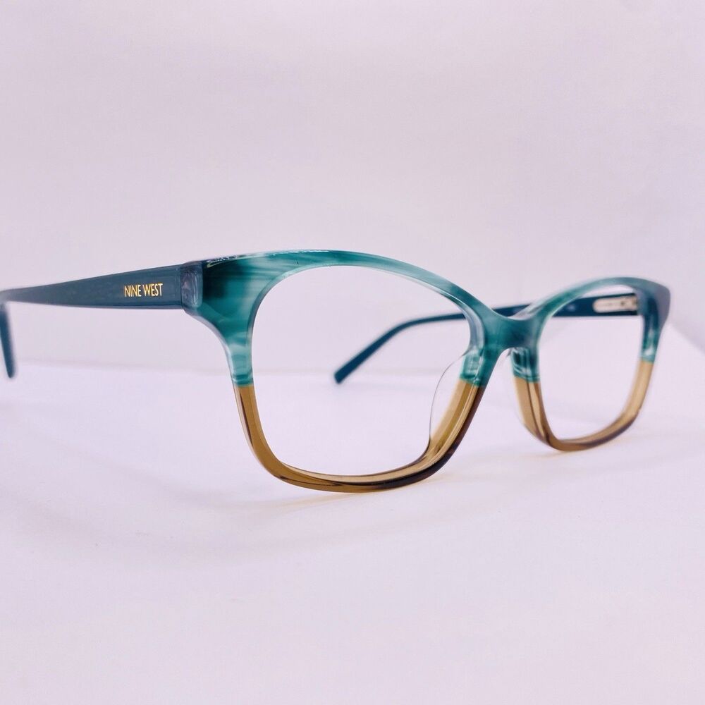 Nine West Eyeglasses Sunglasses Frames NW5224 422 53-15-135 Green Blue Authentic